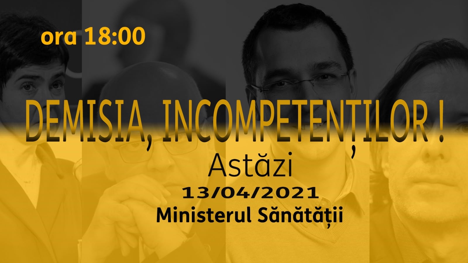 PROTEST LA MINISTERUL SĂNĂTĂȚII: DEMISIA, INCOMPETENȚILOR!