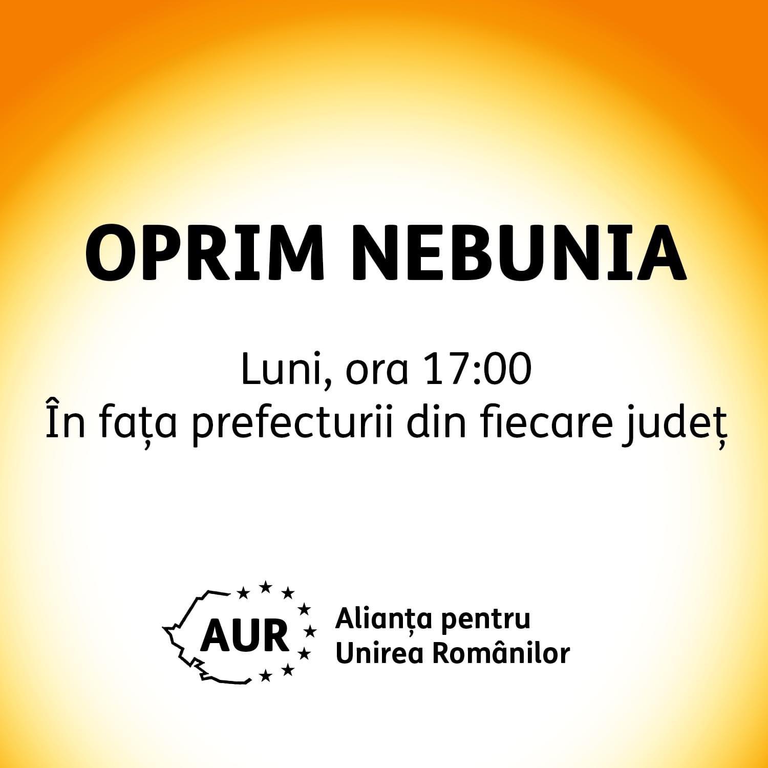 AUR SE ALĂTURĂ PROTESTELOR ANTI-RESTRICȚII DIN ÎNTREAGA ȚARĂ