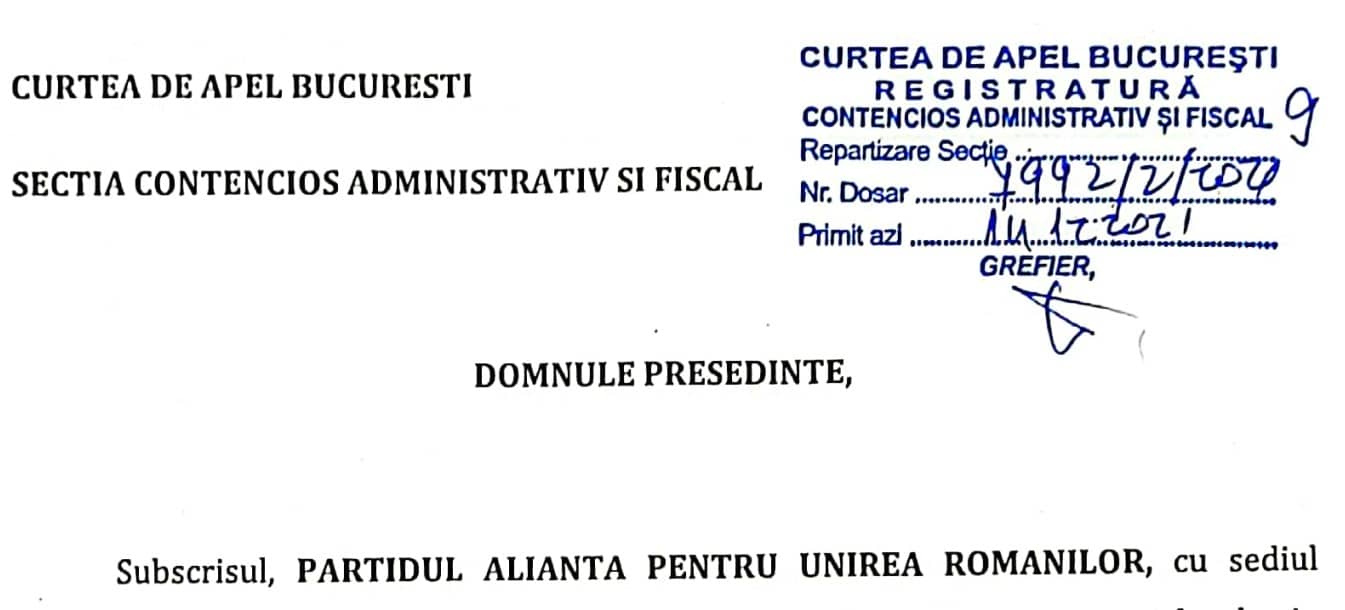 AUR a atacat la Curtea de Apel noile restricții impuse de Guvern