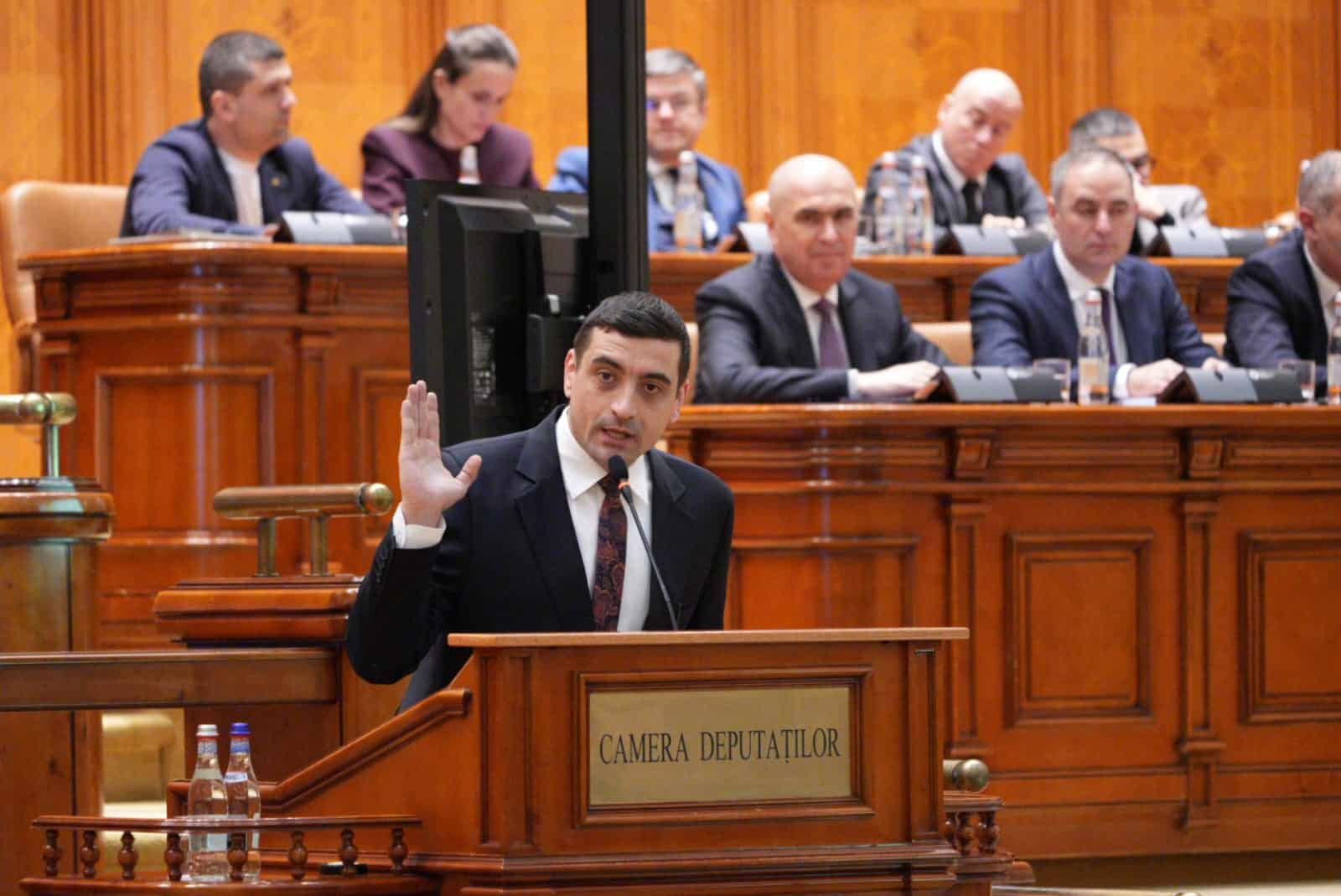 George Simion, președinte AUR: „Situația este tristă și o să aveți de dat socoteală fiecare dintre voi cei din coaliție! Să vă fie rușine!”