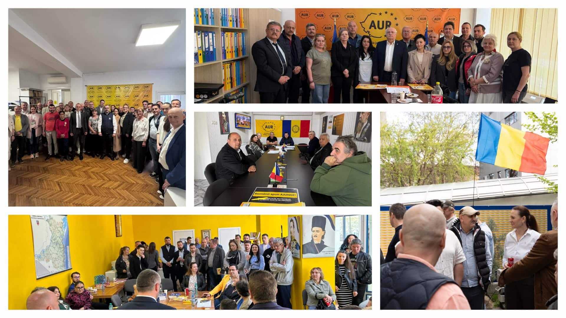Mii de români au trecut astăzi pragul sediilor AUR din toată țara, la „Ziua Porților Deschise” – GALERIE FOTO